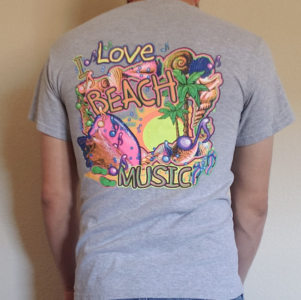 Beach music vaporwave shirt
